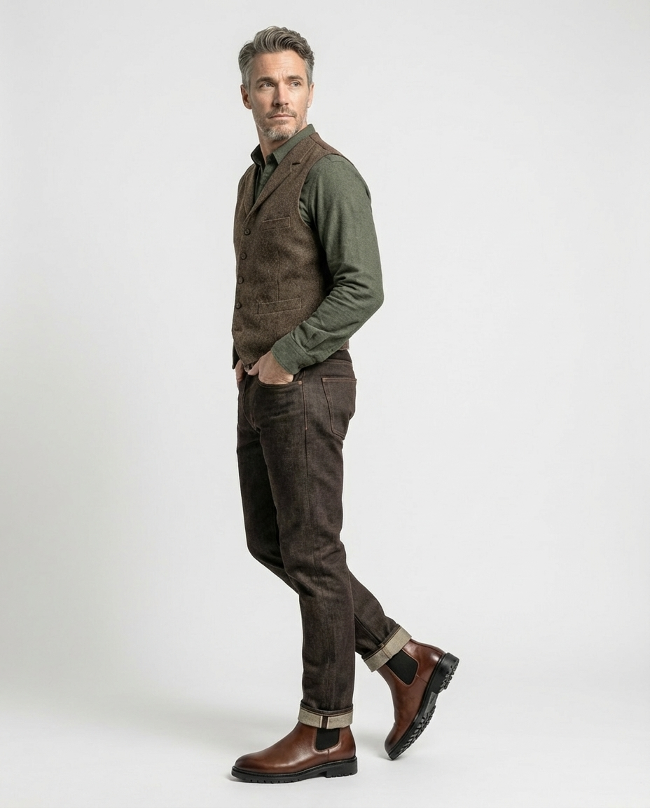 Brown Men's Classic Chelsea Boots | GRAND London