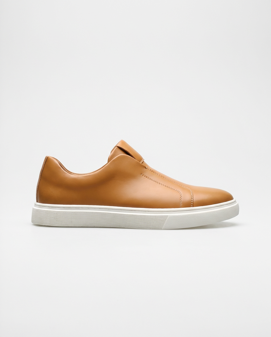 Camel Slip-On Cupsole Trainers | GRAND London