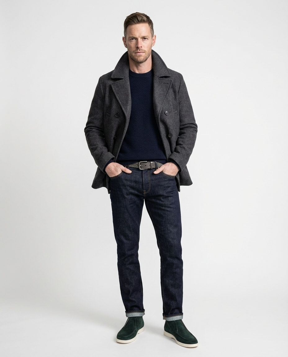 Green Moc-Toe Chukka Trainers | GRAND London