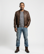 Brown - Leather Cap-Toe Side Zip Boots | GRAND London