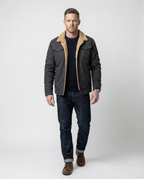 Grey Cotton Field Jacket | GRAND London
