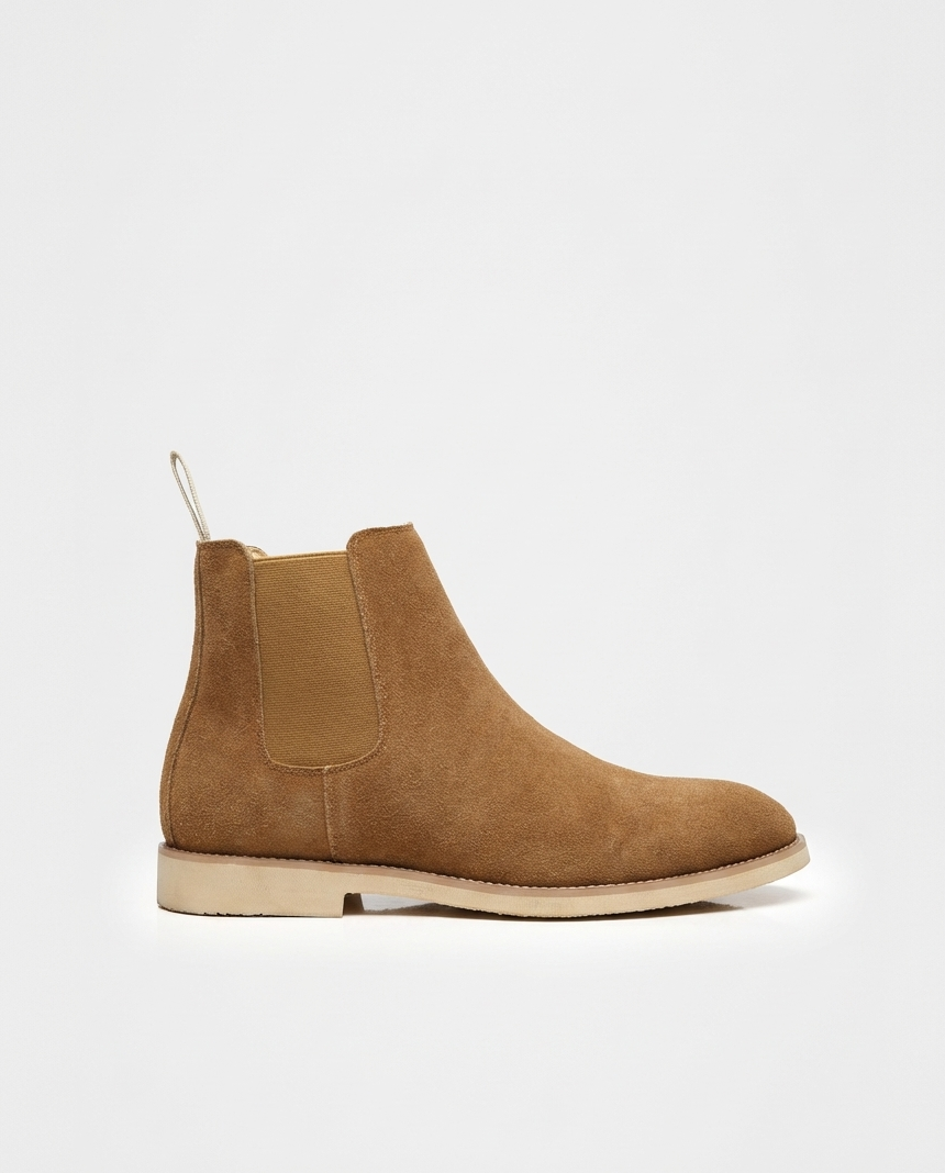 Brown Suede Look Chelsea Boots | GRAND London
