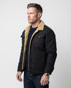 Black Cotton Field Jacket | GRAND London