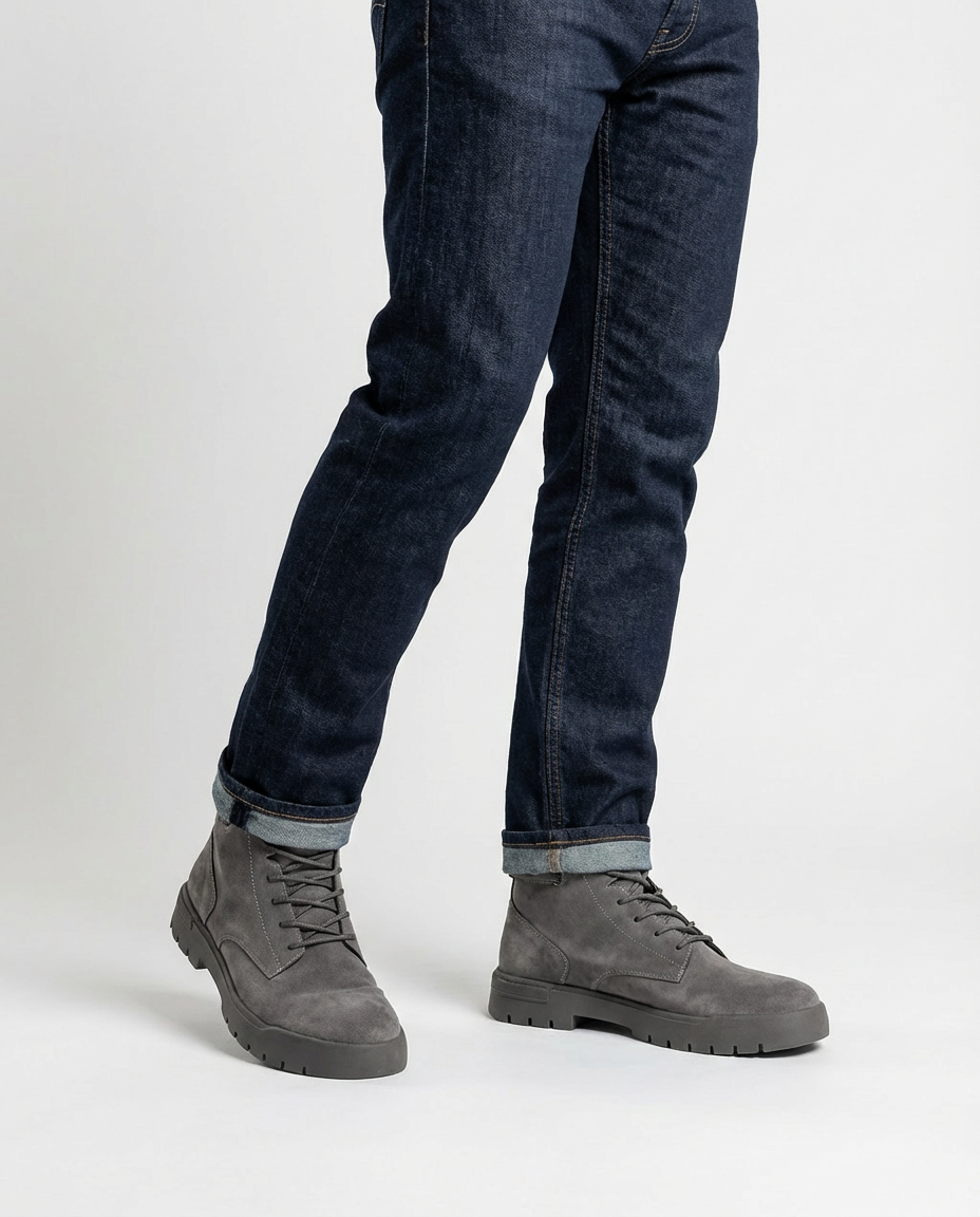 Grey Utility Sneaker Boot | GRAND London