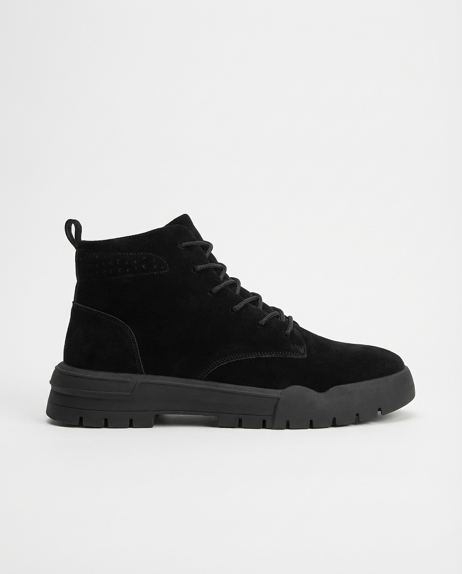 Black Utility Sneaker Boot | GRAND London