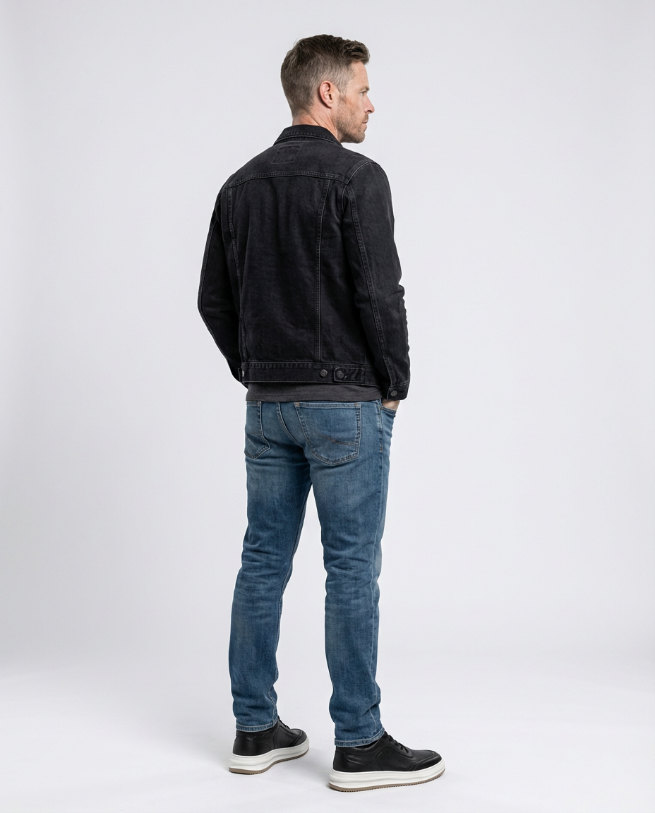 Black - Leather Low-Top Trainers | GRAND London