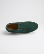 Green Moc-Toe Chukka Trainers | GRAND London
