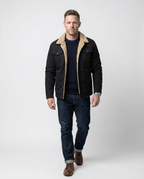 Black Cotton Field Jacket | GRAND London