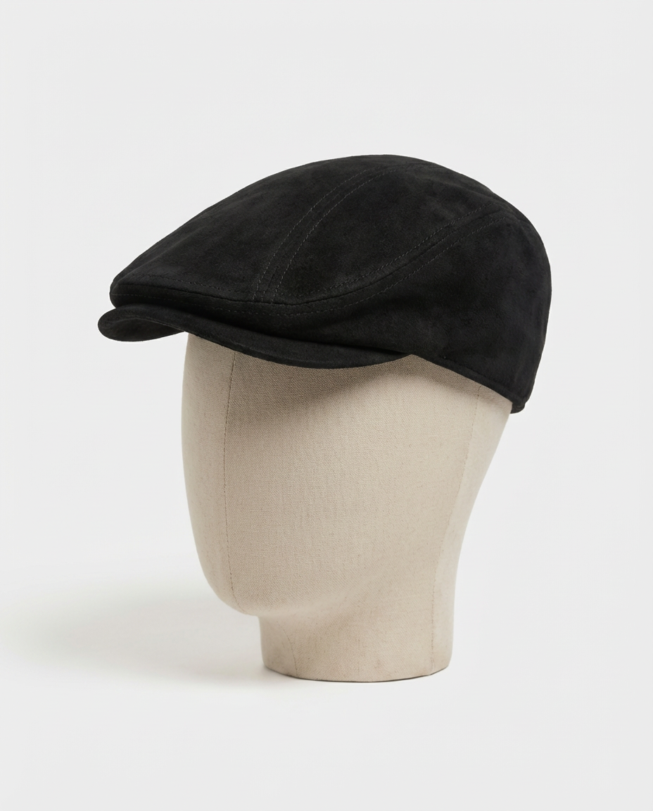 Suede Look Flat Cap | GRAND London