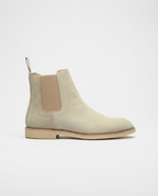 Beige Suede Look Chelsea Boots | GRAND London