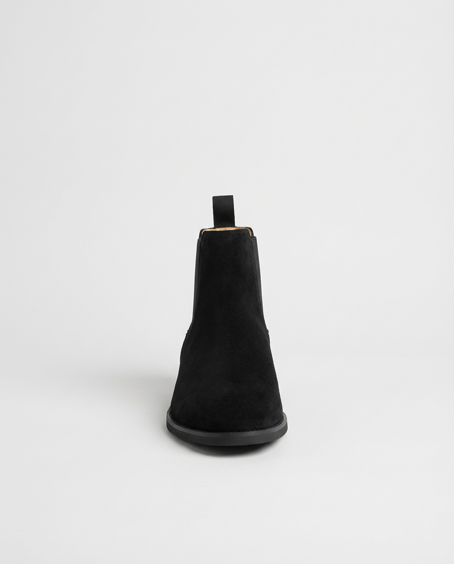 Black Suede Look Chelsea Boots | GRAND London