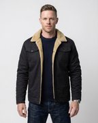 Black Cotton Field Jacket | GRAND London