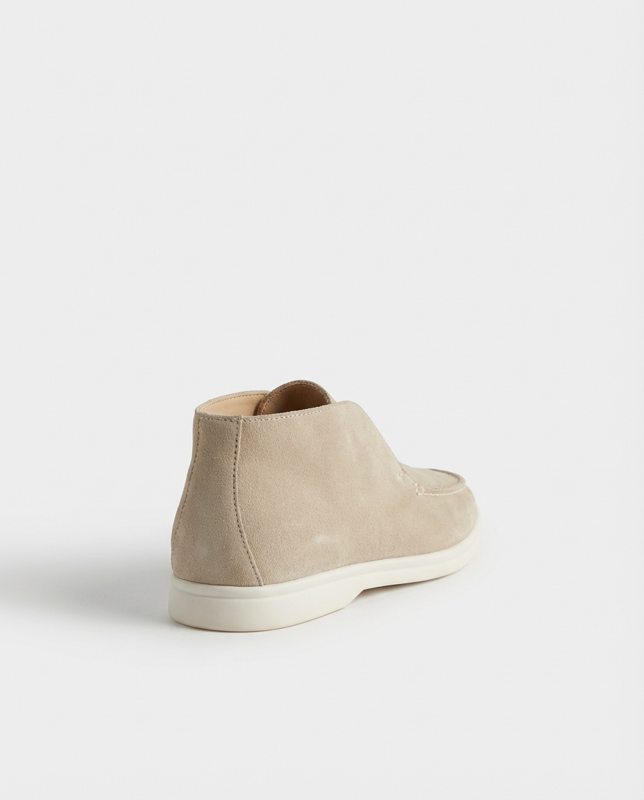 Beige Moc-Toe Chukka Trainers | GRAND London