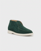 Green Moc-Toe Chukka Trainers | GRAND London