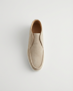 Beige Moc-Toe Chukka Trainers | GRAND London