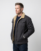 Grey Cotton Field Jacket | GRAND London