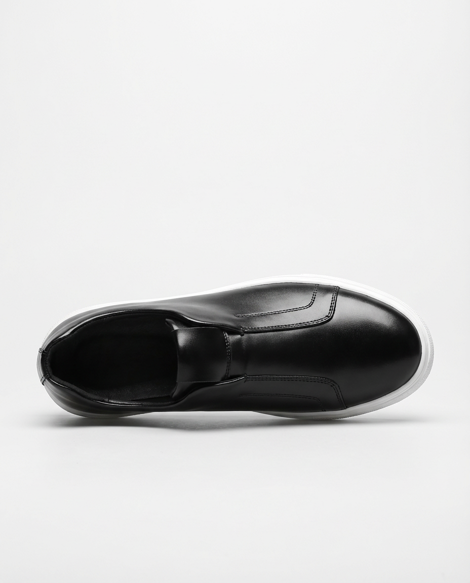 Black Slip-On Cupsole Trainers | GRAND London