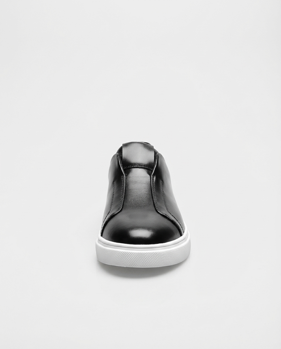 Black Slip-On Cupsole Trainers | GRAND London