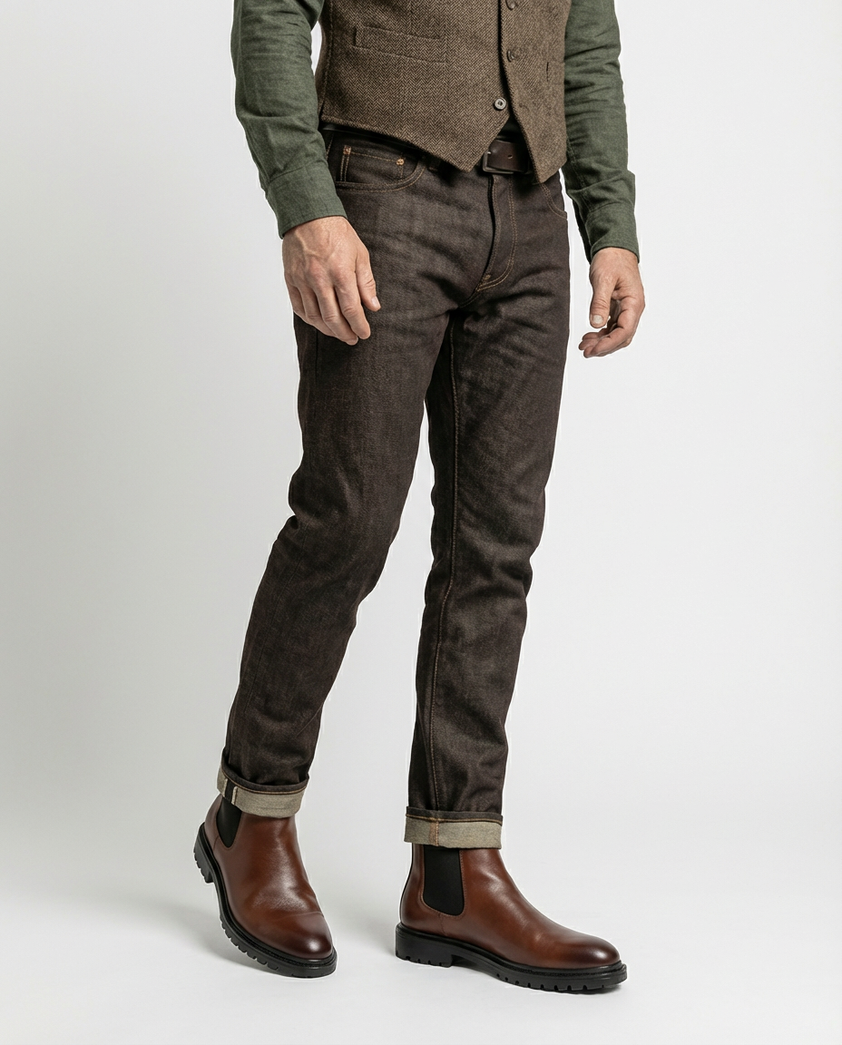 Brown Men's Classic Chelsea Boots | GRAND London