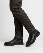 Black Men's Classic Chelsea Boots | GRAND London