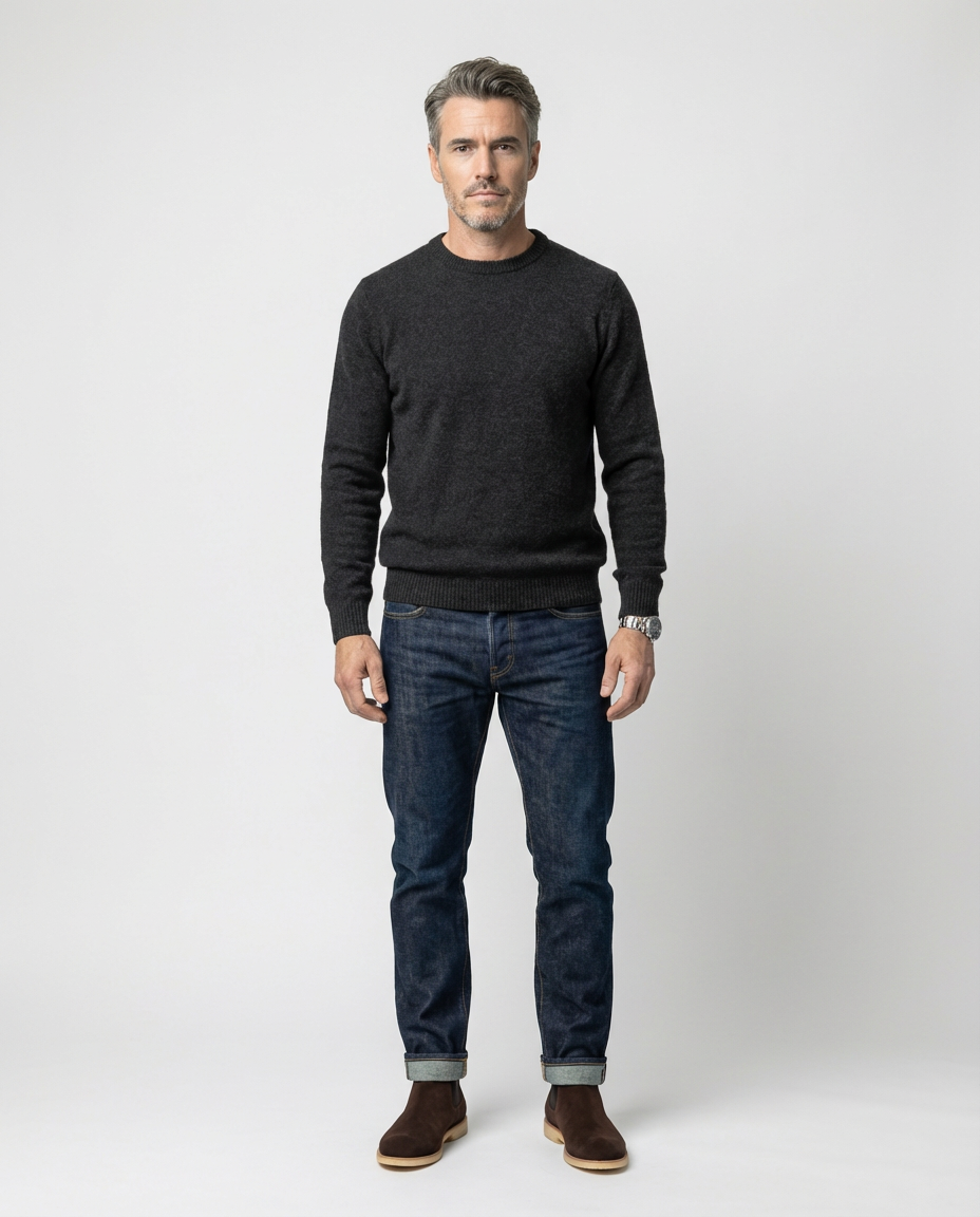 Dark Brown Suede Look Chelsea Boots | GRAND London