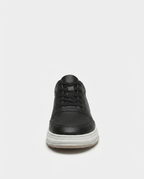 Black - Leather Low-Top Trainers | GRAND London