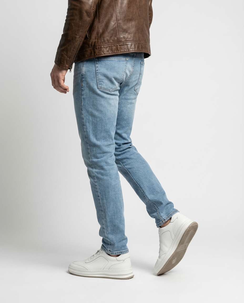 White - Leather Low-Top Trainers | GRAND London