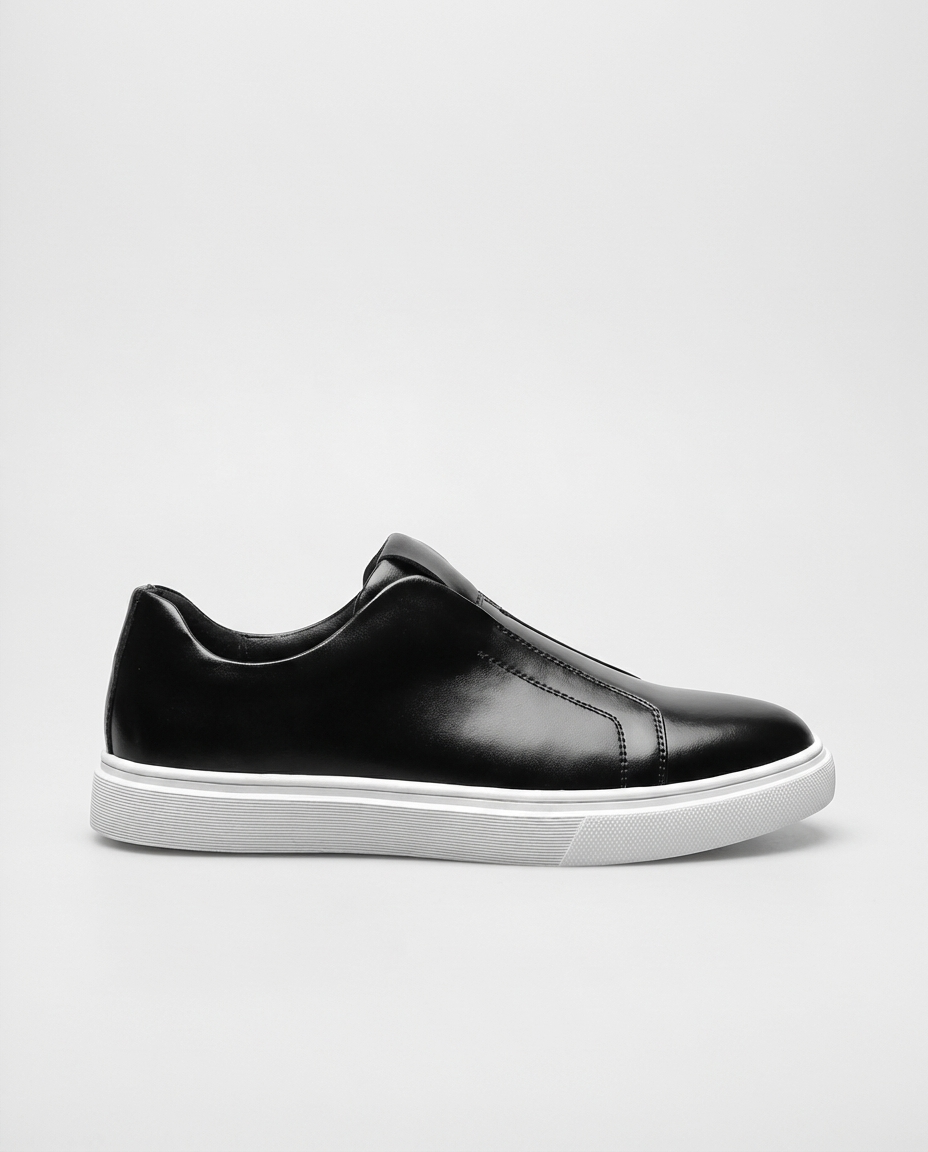 Black Slip-On Cupsole Trainers | GRAND London