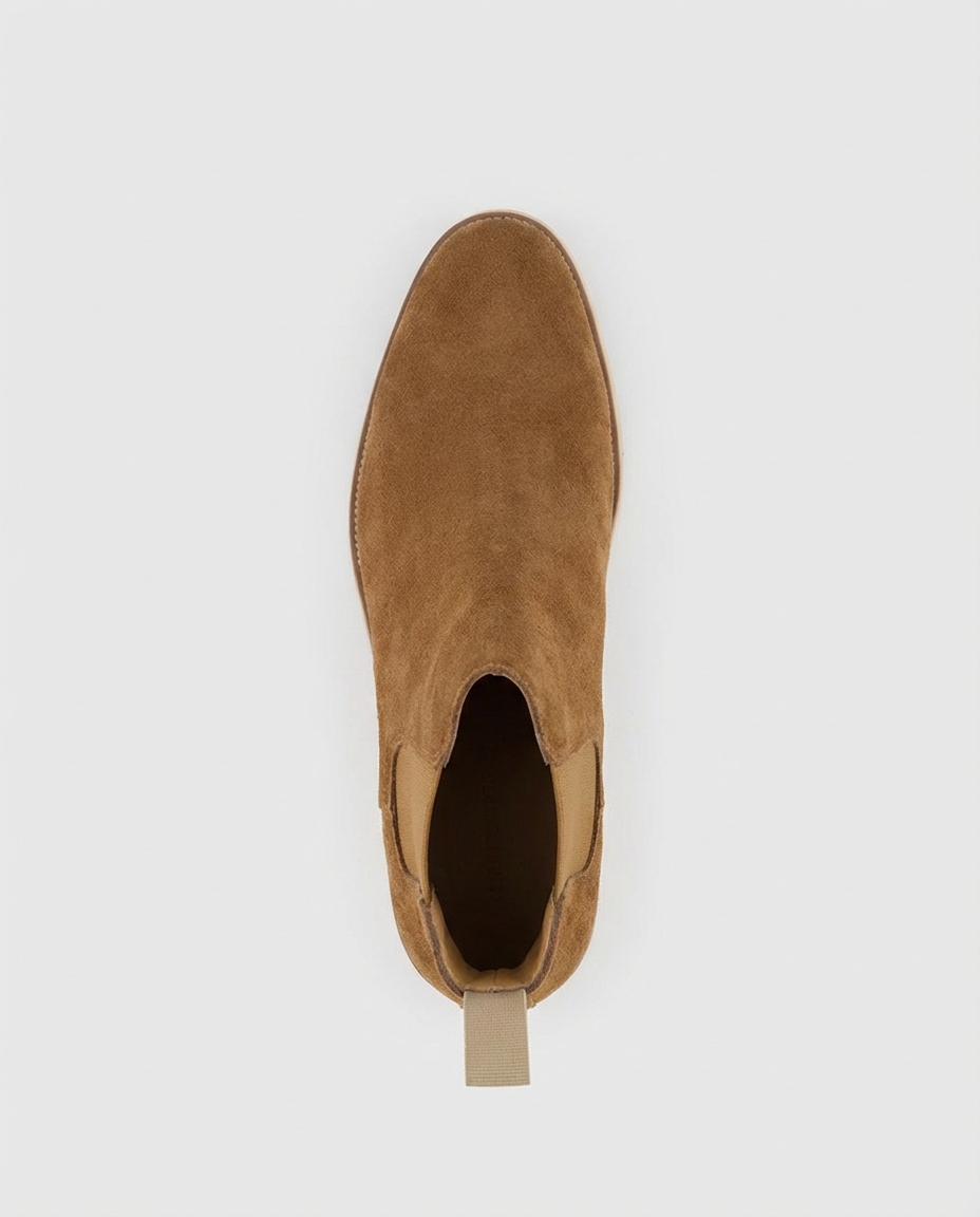 Brown Suede Look Chelsea Boots | GRAND London