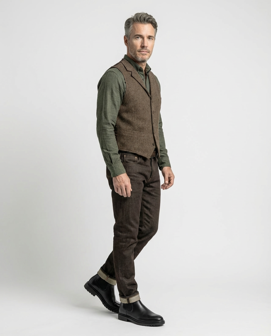 Black Men's Classic Chelsea Boots | GRAND London